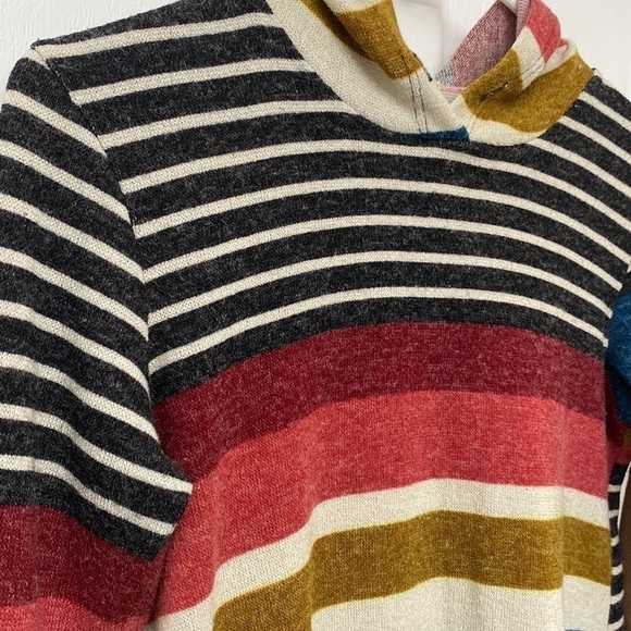 Now N Forever Hooded Sweater Striped Medium - Picture 4 of 11